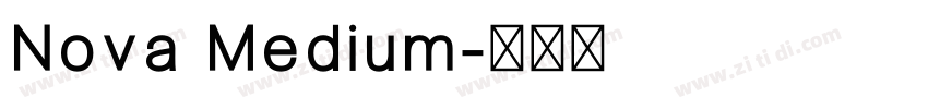 Nova Medium字体转换